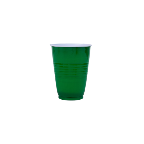 Vaso plástico 12oz Verde (480 unidades)